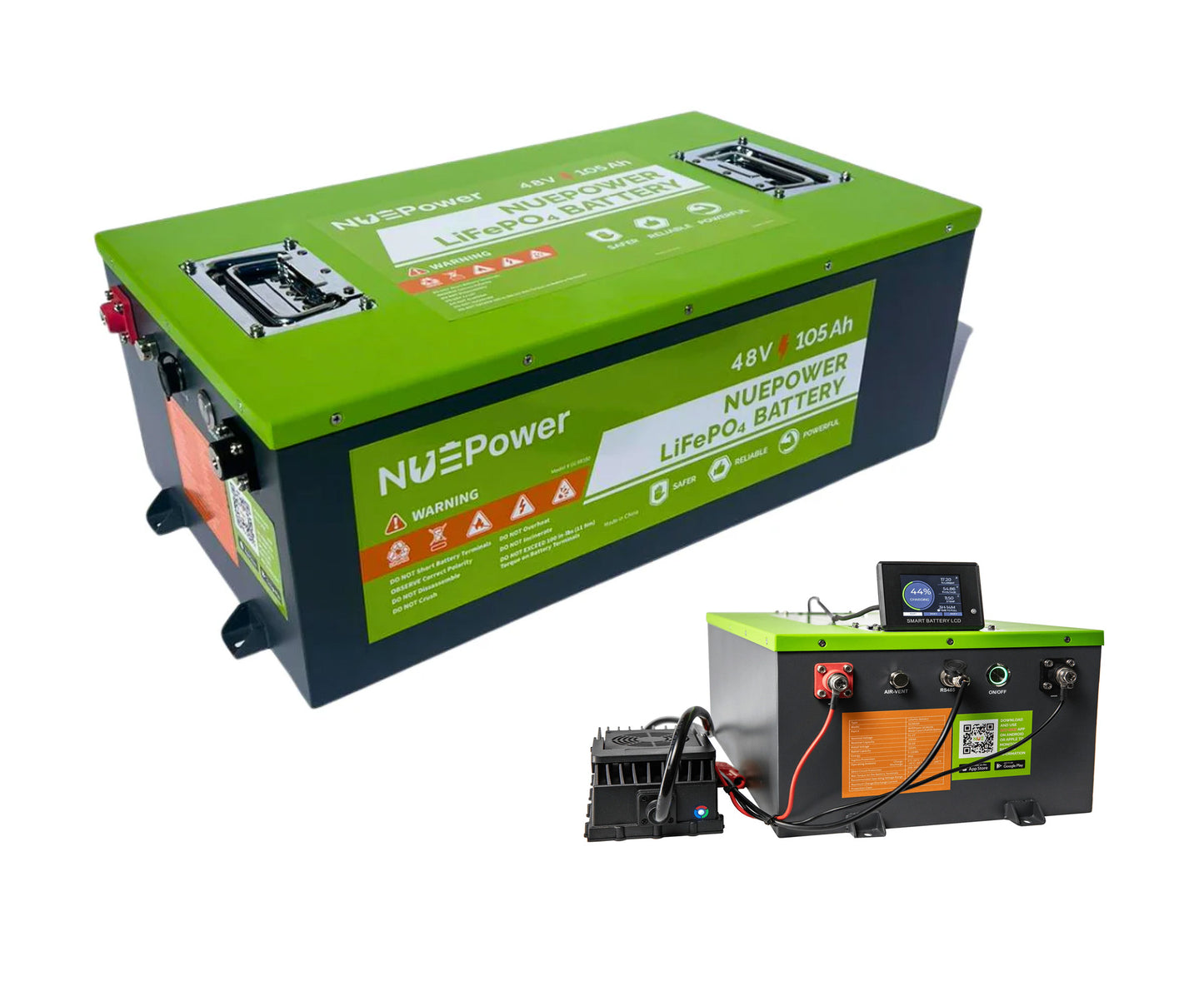 NUEPower™ 48V 105Ah Battery & Charger Kit