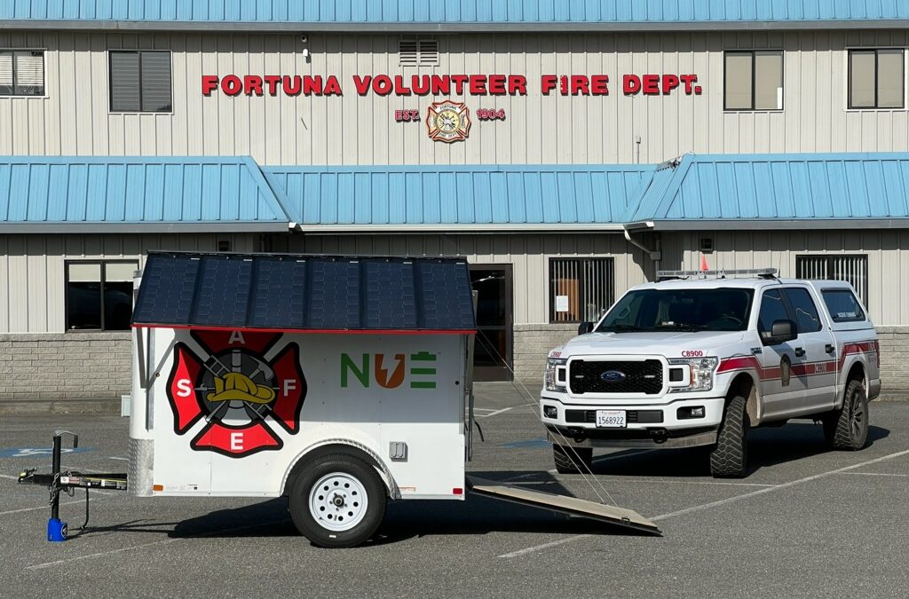 NUE Demonstrates Solar Generators to Ventura County Firefighters
