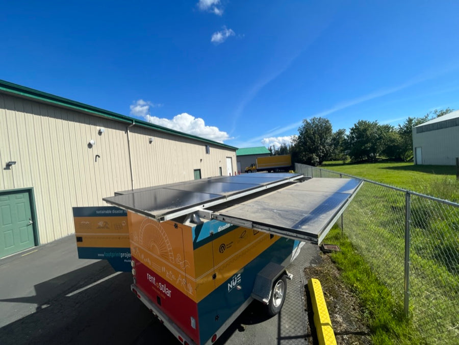 Refurbished SunWing enclosed solar trailer