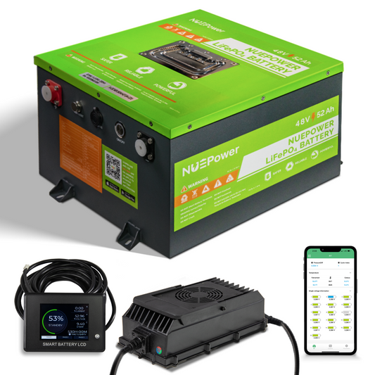 NUEPower™ 48V 52Ah Metal Case Battery and Charger Kit